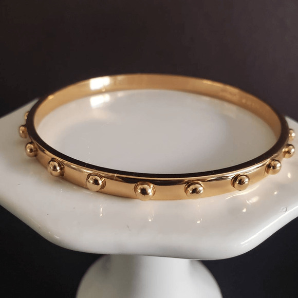 Kate Spade Gold Plated Studded Bangle - Picture 1 of 5